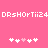 Pixelated text and heart symbols on a solid pink background with animated heart color changes.