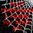 Red text on a black-and-white spiderweb background reads 'BOO!!! MWAHAHAAA I SCARED YOU DIDNT I!?' with one frame showing a gray rectangle replacing the lower-right section.