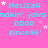 A static image with a bright pink background displaying repeated text and star symbols in cyan and white.