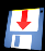 Blue floppy disk icon with red downward arrow on white label, rotating through multiple angles against black background.