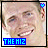 A 48x48 pixel animated buddy icon featuring a smiling person with short hair, blue heart symbol above the head, and "THE HIZ" text at bottom in two color variations across frames.