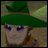 A split-frame contact sheet showing a pixelated character with green hat and purple eyes on the left, and stylized text "Anime IM" above smaller "com" on black background right.