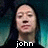 Two side-by-side pixelated images of a person with long dark hair against a teal and dark blue gradient background, each with distinct text below.