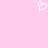 A static pixel art icon of a white heart shape on a solid light pink background.