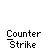 Pixelated 'Counter Strike' buddy icon with green soldier, red blood splatter, and gray character on white background.