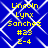 Yellow text on blue background with white geometric pattern; identical text blocks in two , each containing four lines of text