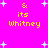 Bright pink background with white starbursts and yellow text reading "& its Whitney" arranged in a pattern