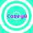 Four identical cyan circular icons with white concentric rings and pink text 'CaseyA' centered on each.