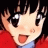 A 48x48 pixel buddy icon featuring a cartoon character with black hair and large eyes on the left, next to stylized text reading "Anime IM" above smaller text "COM" on a black background.