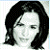Pixelated grayscale portrait of a person with shoulder-length dark hair against white background, adjacent to green text reading 'Original Icons .com' in bright green pixel font.
