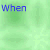 A static image with a light green patterned background displaying scattered blue text words