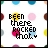 25 identical square icons with white backgrounds, each displaying 'BEEN there ROCKED that.' text in black and colored letters over a patterned dot border