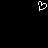 White pixelated heart shape on black background, static display.