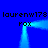 Static blue background with repeated text and glowing blue lines forming a rectangular frame.