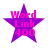 Four identical purple star-shaped icons with pink text "Word Link 400" arranged in a two-by-two on white background