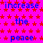A static image with a bright pink background covered in red stars, displaying repeated blue text reading 'increase the peace' across multiple