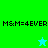 Green and cyan pixelated with text and star icons, showing two distinct star colors in different quadrants