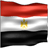 Static 48x48 pixel icon depicting the national flag of Egypt with horizontal red, white, and black stripes and a golden emblem in the center.