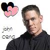 Static image of a person in a black hoodie with four pixelated hearts above and 'john cena' text below on white background.