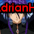 Pixelated anime-style character with purple hair and red text overlay, transitioning to a blonde character with blue text, then a brown-haired character with yellow text.
