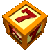 orange-framed cubes with red numerals '7' on light yellow faces, each cube rotated to show different angles against a gray background