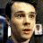 A 48x48 pixel buddy icon featuring a split composition with a person on the left and bold text on a red background on the right, displayed as part of an animated contact sheet.
