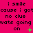 Pixelated text on bright pink background with green symbols changing across frames; repeated phrases and symbols animate in sequence.