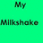 Green background with black text reading "My Milkshake Brings All the Bulls To The Farm!" and a pixelated cow image below.
