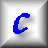 Four square buttons with blue letters C, S, Z on white backgrounds and one empty gray button.