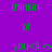 Green text and symbols on a purple background with a gray rectangle at the bottom right.