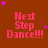 identical 'Next Step Dance!!!' text icons with pink stars on a brown background, each icon featuring the same text and star arrangement