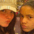 Pixelated image of four people in a with overlaid text reading "me n shan bffls for ever<3" in black block letters
