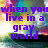 Pixelated image with purple text over a colorful abstract background featuring waves and light effects.