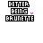 Pixelated text 'BETTER BEING BRUNETTE' with pink accents and dotted lines, transitioning from black-and-white to brown-orange coloration on the bottom word.