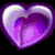 Four heart-shaped icons arranged in a , each with a glossy, gradient-filled interior and a white highlight along the top edge