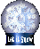 Three identical snow globe icons with blue bases displaying 'Let it Snow' text, each containing a large central snowflake and smaller surrounding flakes against a gray background.