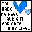 A 4-frame animated contact sheet showing pixelated text and heart symbols with varying color emphasis across frames.
