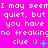 A static image with a bright pink background displaying repeated text and animated clue symbols.
