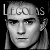 A 50x50 pixel buddy icon featuring a grayscale image of a character with long hair on the left and green text "Original Icons .com" on a dark green background on the right, displayed as part of an animated contact sheet.