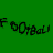 A green background with repeated black handwritten text "FOOTBALL" in multiple rows, partially obscured by a white rectangular area on the right side.
