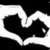 Black and white background with a heart shape formed by two hands, red text reading "How can I stop crying? When the only who can make stop. is the one who made me start." in four