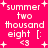 Pixelated text and symbols on a bright pink background with white and light pink elements.