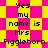 Pixelated text on a yellow and pink checkered background with repeated phrases.