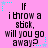Pixelated text on pink background with cyan star and dot corner decorations, repeated in a