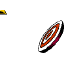 Animated sequence showing a spinning target with a golden arrow striking it, transitioning to a burst of light effects.
