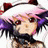 Pixelated anime-style character with pink hair and dark accessories in a static 48x48 icon format.