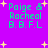 Pixelated text on a purple background with yellow stars, displaying "Poige & Rachael B.B.F.L" in green and cyan letters.