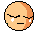 Two pixelated circular faces with closed eyes and tears, one with a straight mouth, the other with a downturned mouth.