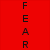 Red and black pixelated text displays 'FEARLESS' vertically on red background, 'Defeat' horizontally on black, and 'The Darkness' on dark brown.