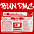 Red background with white text and a boombox graphic; text reads 'RUN THE YING YING YING OF ROCK' in stylized lettering around the boombox.